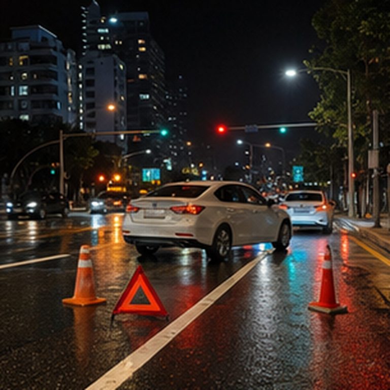 Korean traffic accident road crosswalk and street photo 002