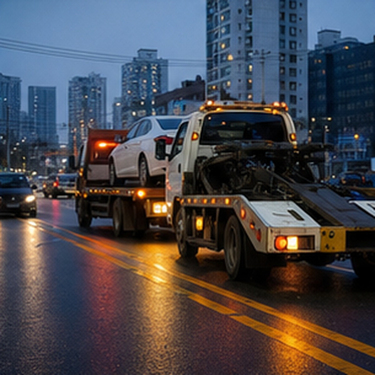 Korean traffic accident road crosswalk and street photo 007