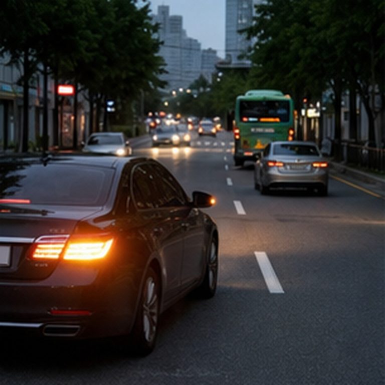 Korean traffic accident road crosswalk and street photo 033