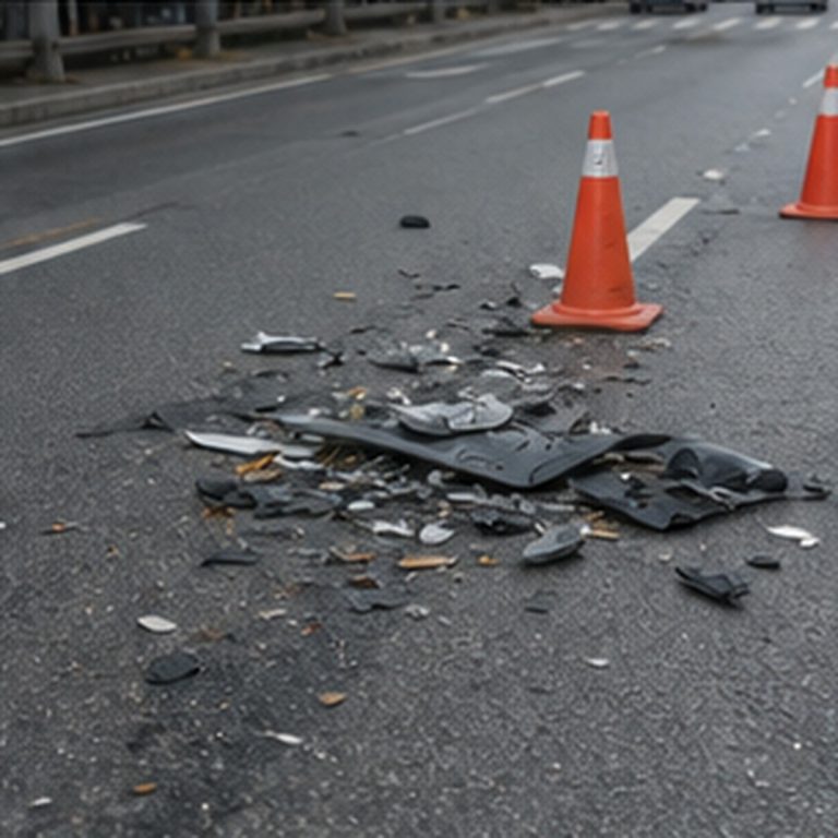 Korean traffic accident road crosswalk and street photo 055